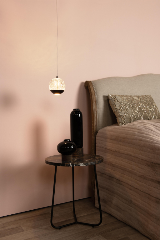 Lucide Sentubal hanglamp LED Ø14 transparant/zwart