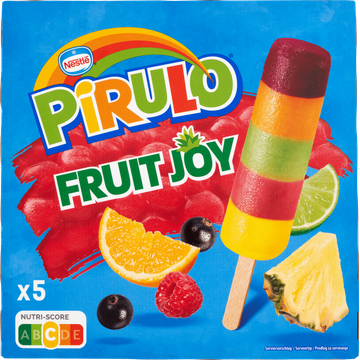 Pirulo Fruit Joy Waterijs 5 Stuks 325 ml