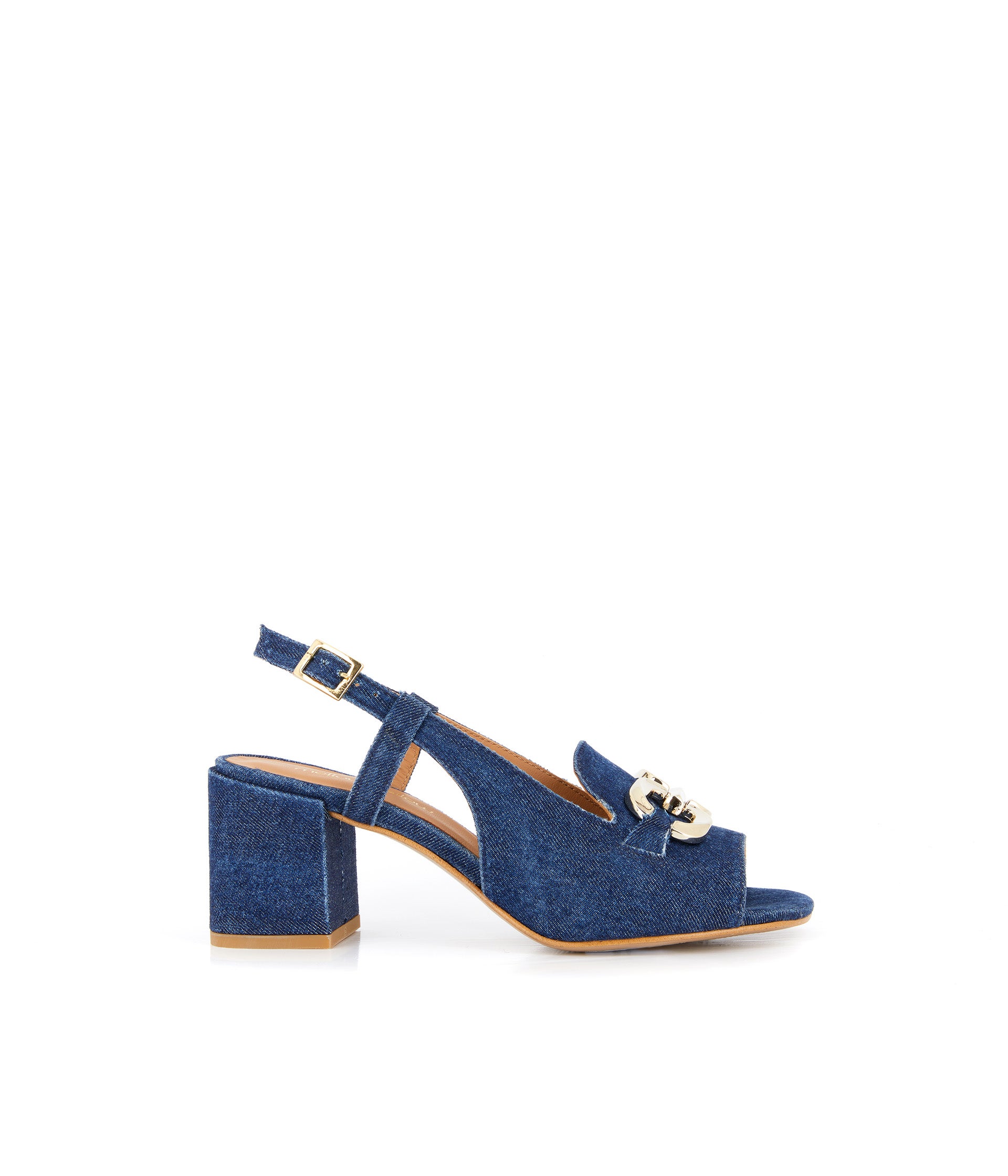 Sandales talon jean Devi