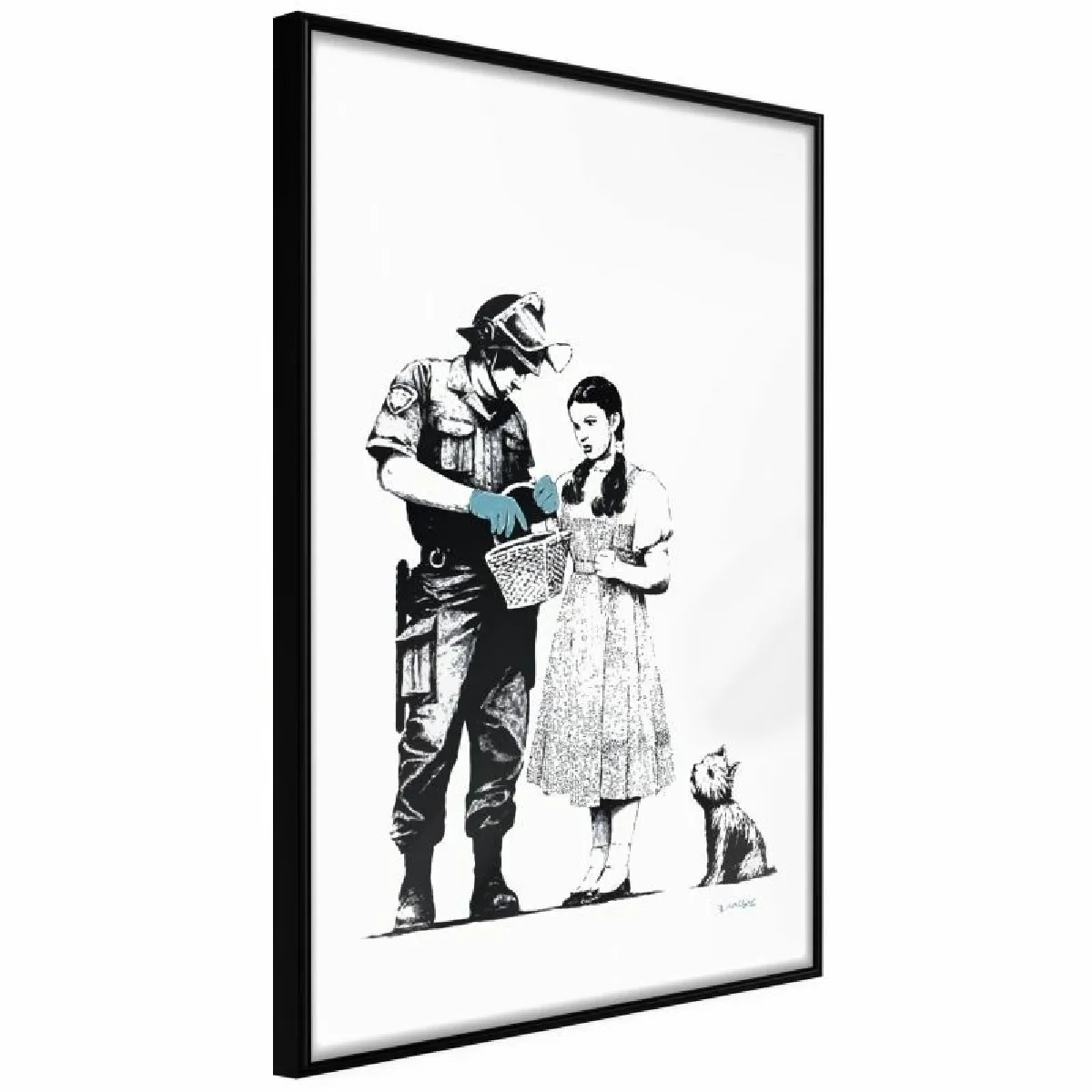 Paris Prix Affiche Encadrée Banksy Stop and Search