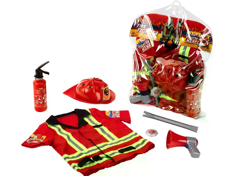 Klein-Toys Rettungsdienst Feuerwehrkostüm Feuerwehr-Set für Kinder