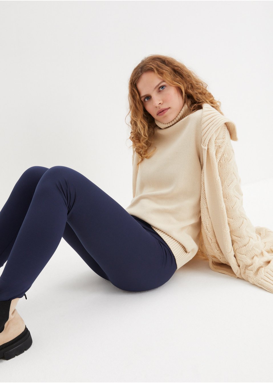 Legging thermo taille haute avec large empiècement confortable
