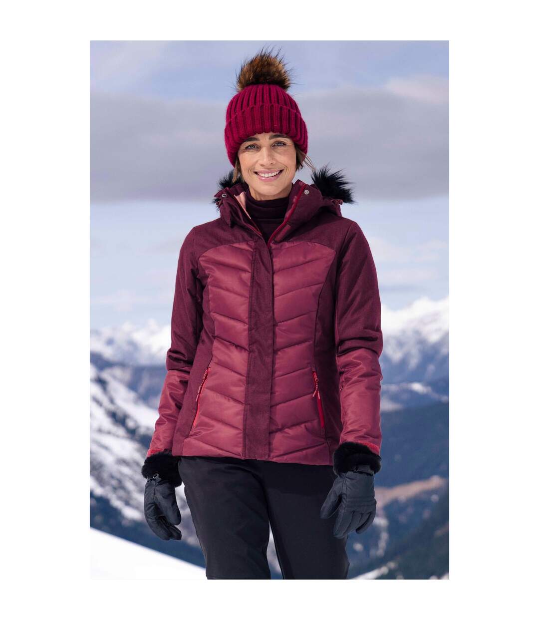 Mountain Warehouse - Blouson de ski PYRENEES - Femme (Pourpre) - UTMW2066