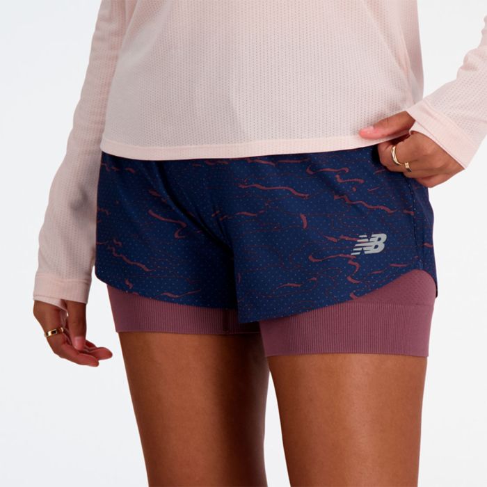 RC Seamless Printed 2 in 1 Short 3'' Women