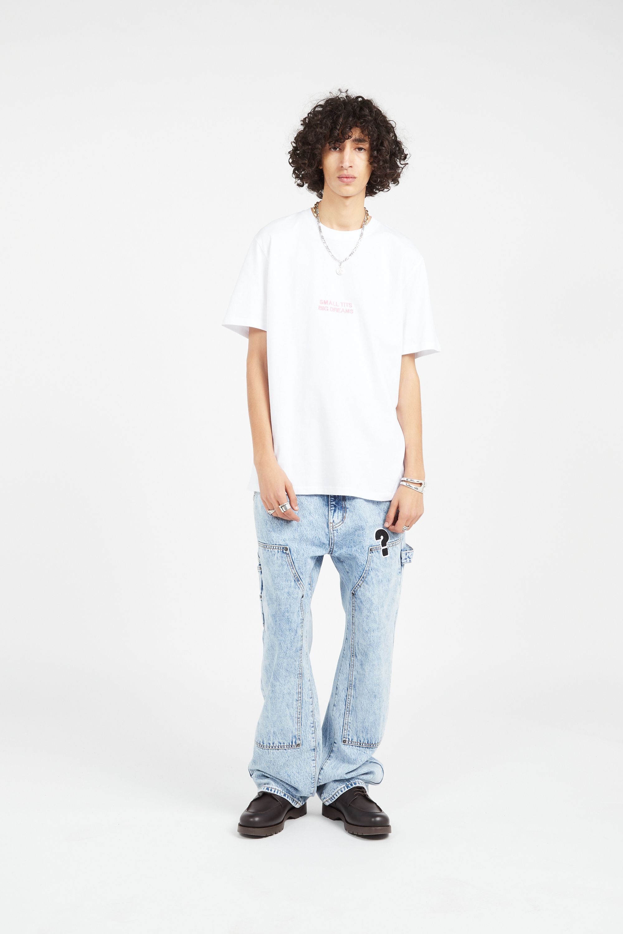 ENCRE T-shirt  ENTS02STBD SMALL TITS SUM Blanc