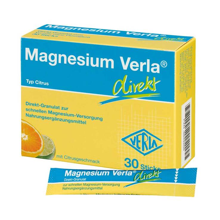 Magnesium Verla direkt Granulat Citrus, 30 St