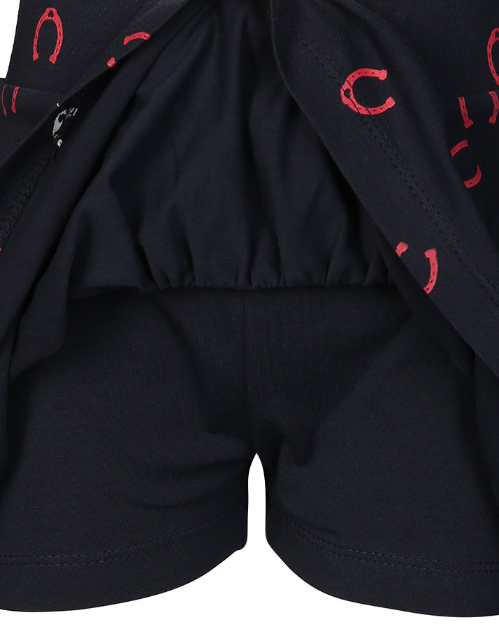 Jersey-Rock RIDING ALLOVER mit Innenshorts in navy