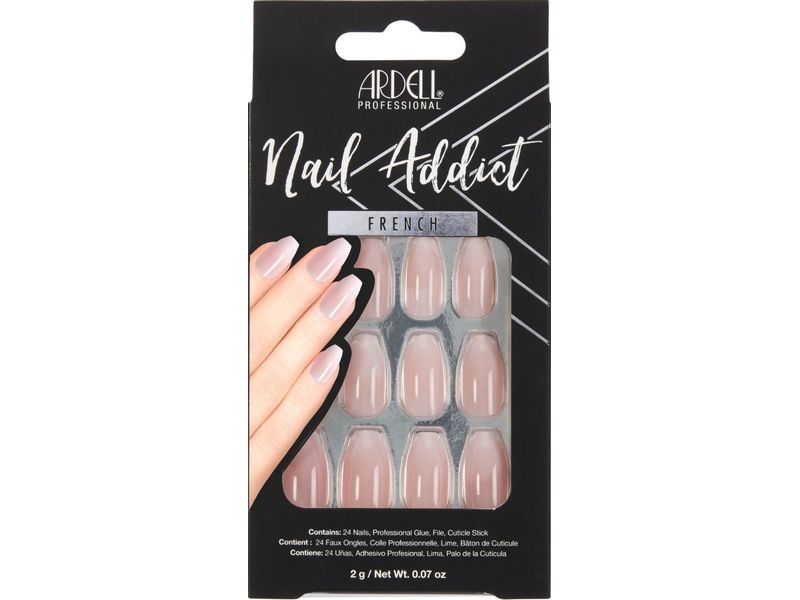 Ardell Kunstnägel French Fade 28 Stück Einfach anzubringende Kunstnägel für aussergewöhnliche Looks
