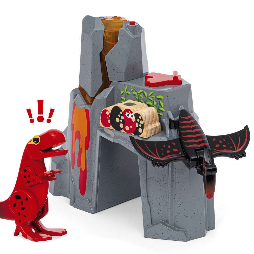 BRIO Spiel Dinosaurier-Vulkan mit Ausbruchsfunktion