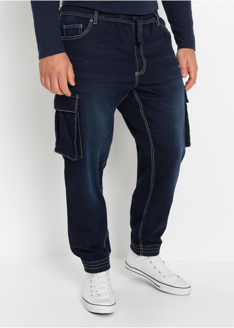 Jean Cargo Slim Fit Straight à enfiler