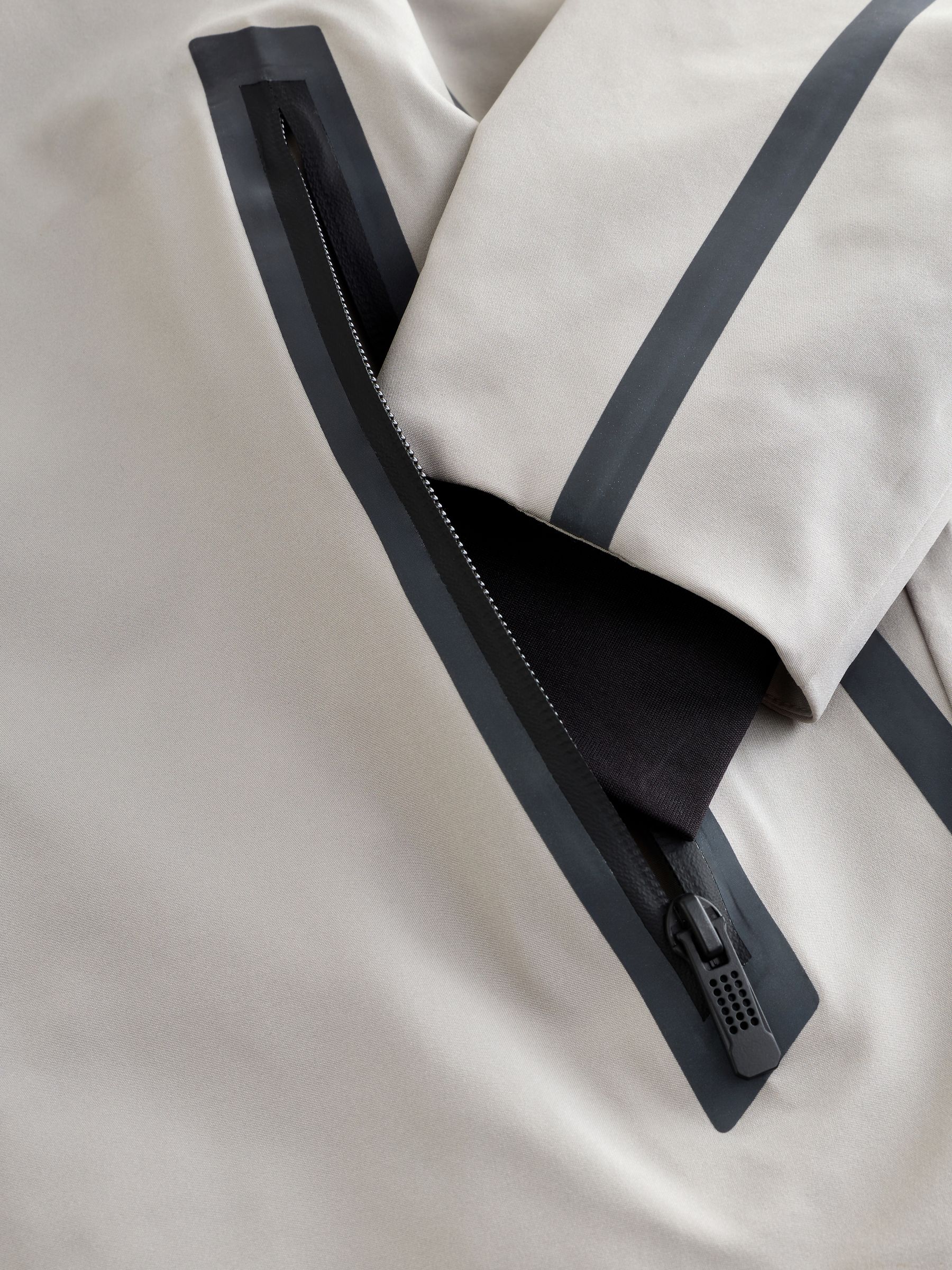 Grijs - Waterdichte reflecterende anorak met fleece voering (3-16jaar)
