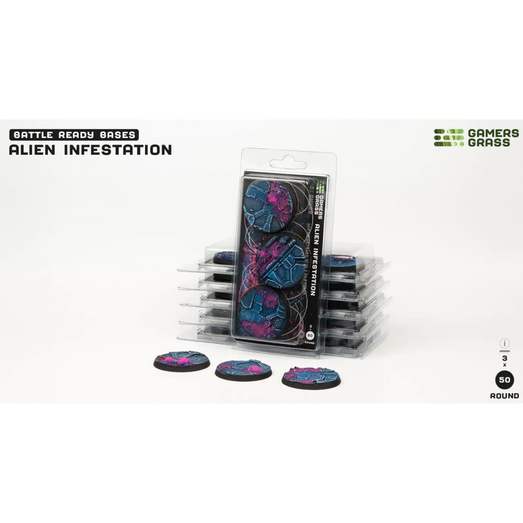 Alien Infestation Bases, Round 50mm (x3)
