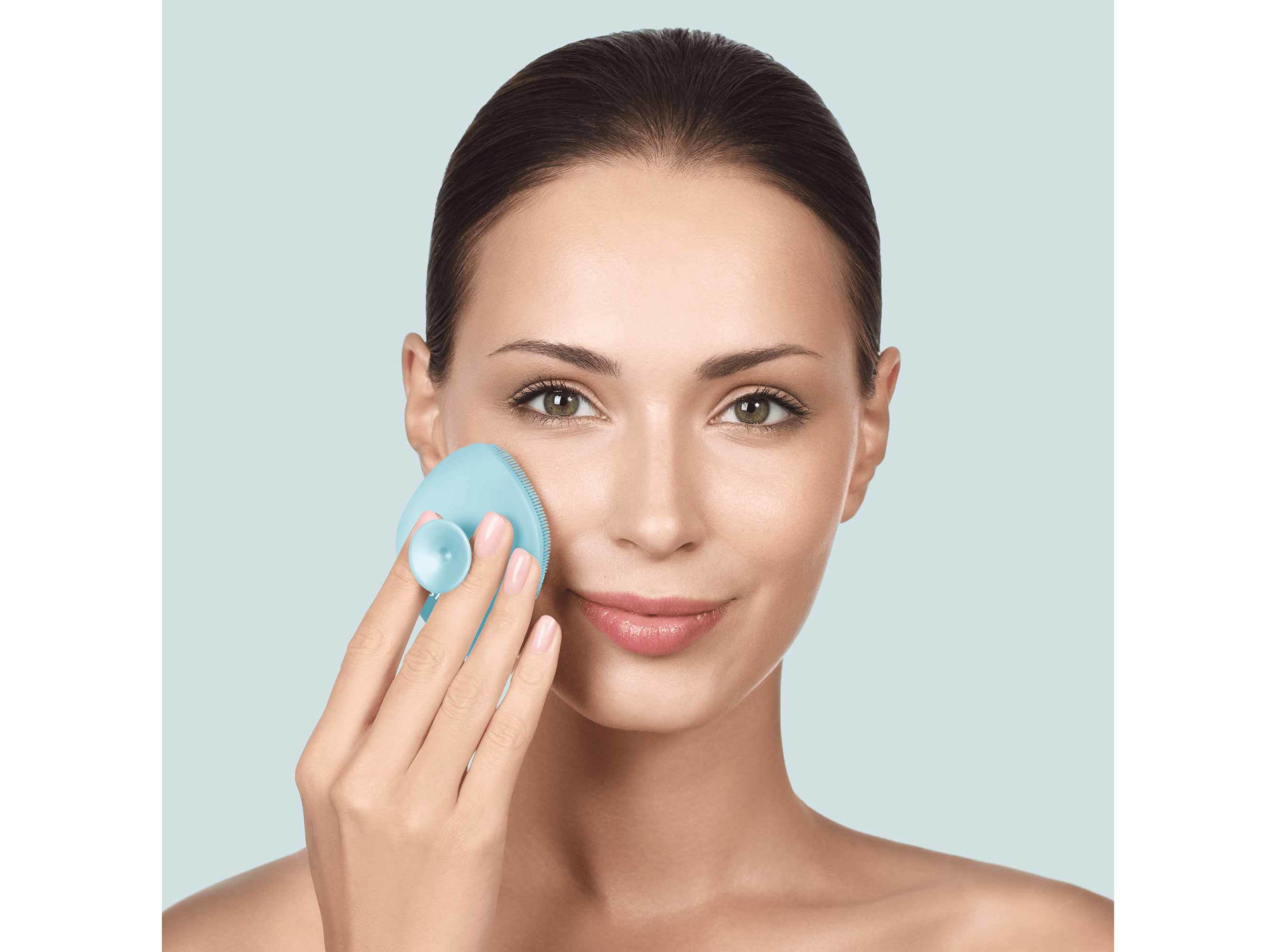 ESCOVA FACIAL GESKE 4EM1 TURQUESA