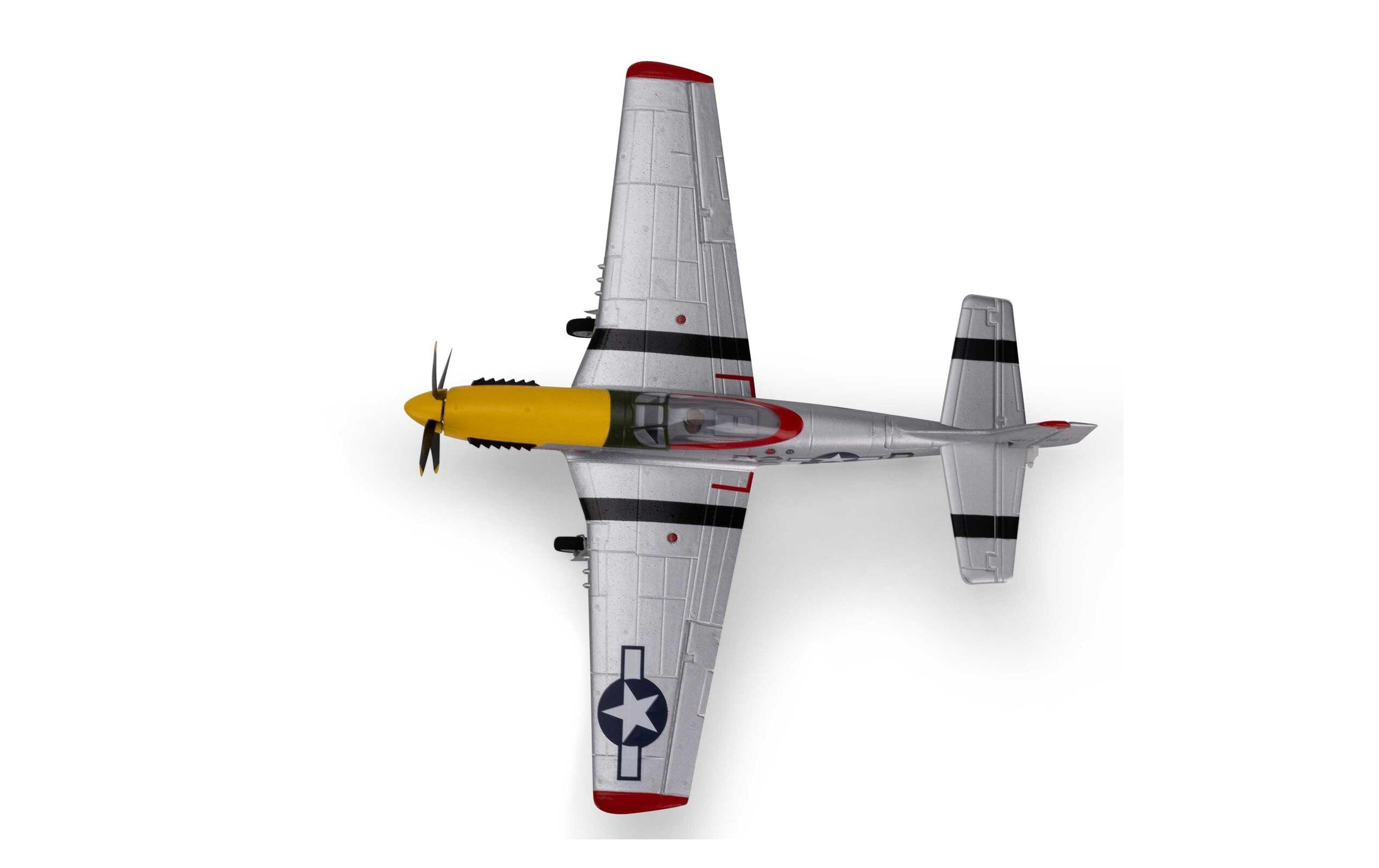 Warbird UMX P-51D Mustang Detroit Miss AS3X, SAFE BNF Basic<br>Scale-Warbird im UMX Format mit Brushless Antrieb