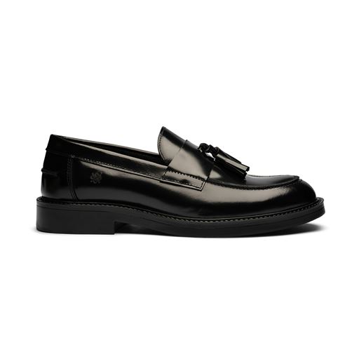 Playboy Footwear Filippo Loafers, Black Polido, 44