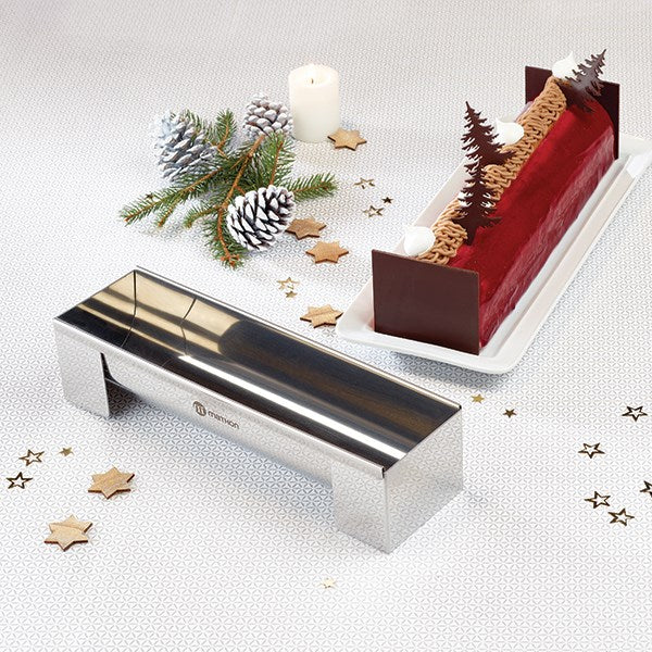 Gouttière à bûche démontable en inox 30 cm Mathon