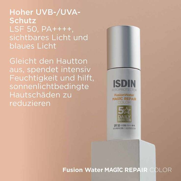 ISDIN Fotoprotector Fusion Water Magic Repair Color, 50 ml