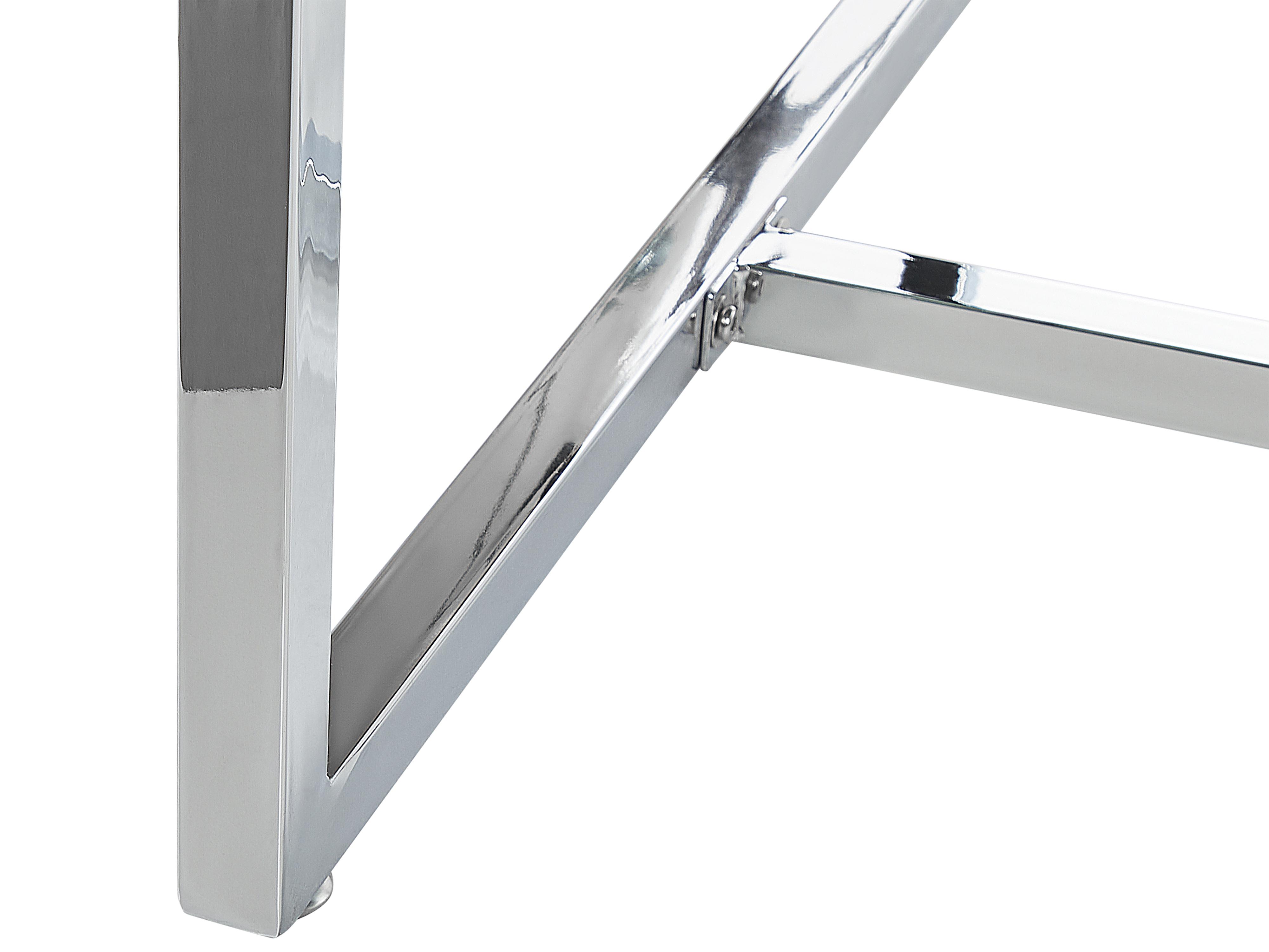 Eettafel ENVIA Zilver 90 cm Veiligheidsglas 160 cm