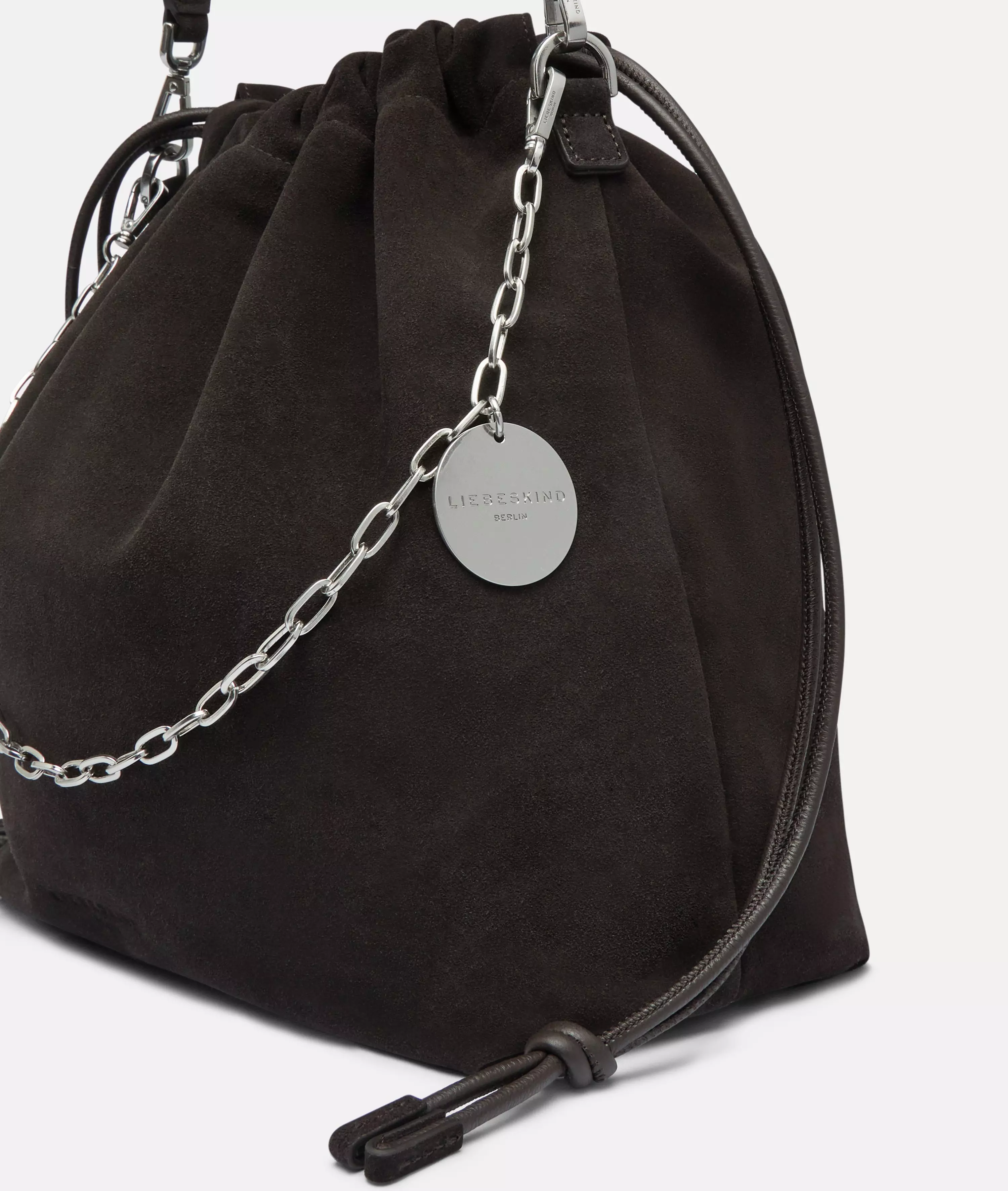 Lya II Hobo M Spacious pouch bag made from soft suede