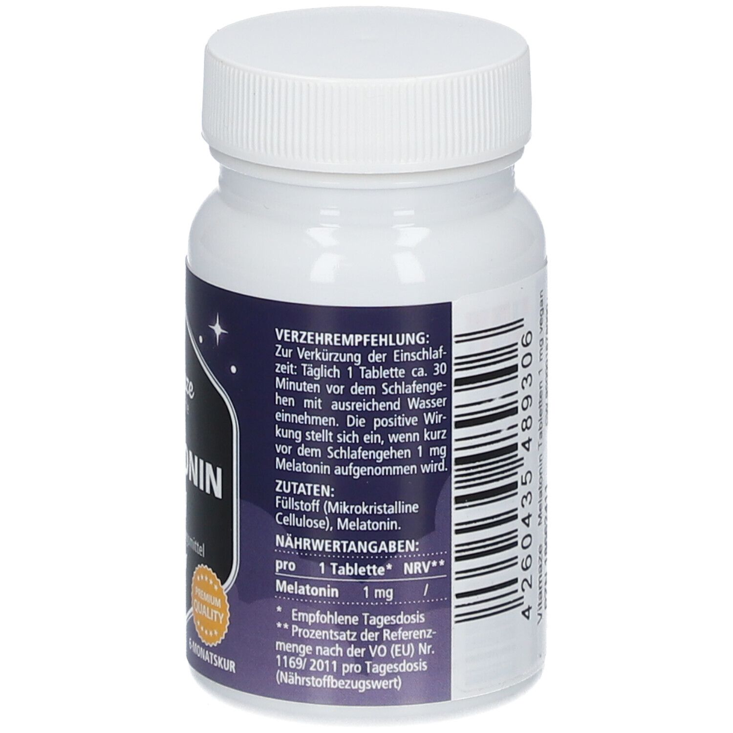 MELATONIN 1 mg vegan