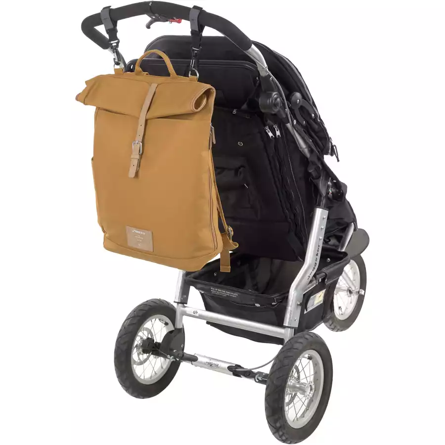 LÄSSIG Wickelrucksack Rolltop Backpack curry