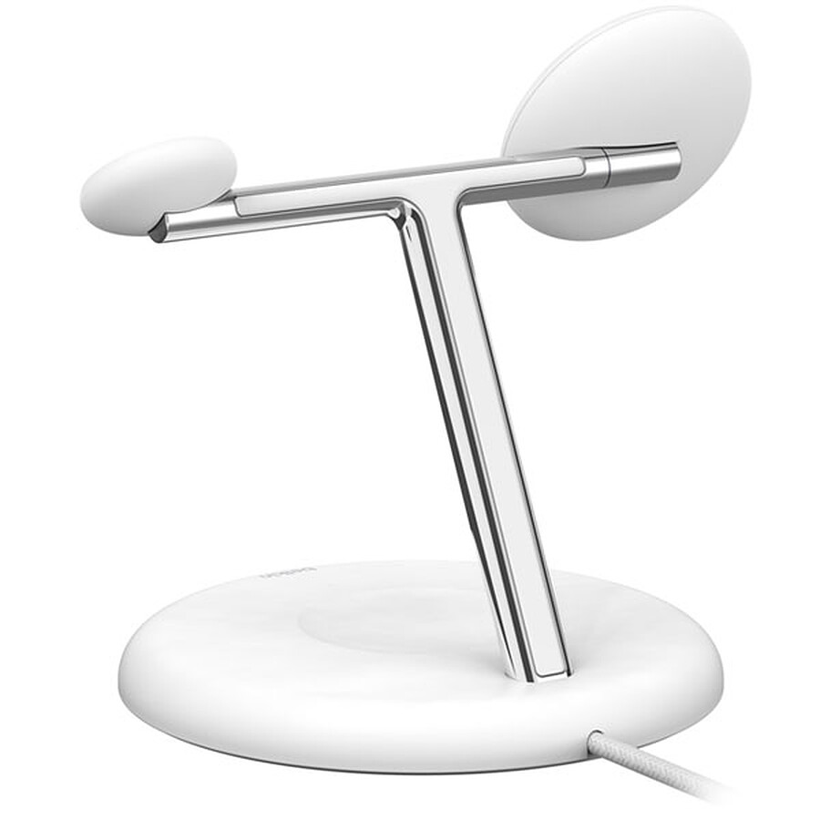 Belkin Chargeur Magsafe Qi2 15W pour iPhone, Airpods et AppleWatch - Blanc