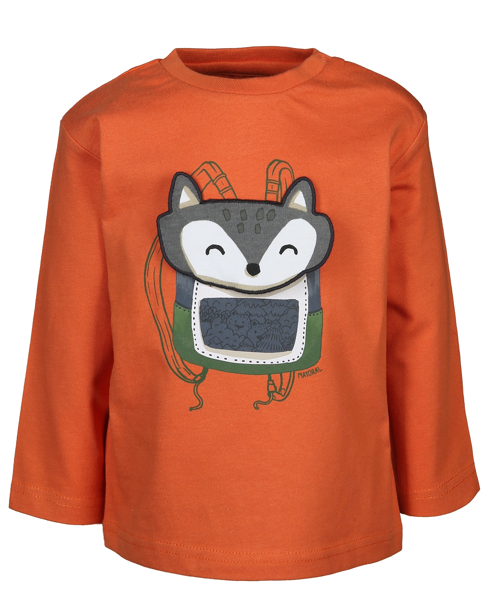 Langarmshirt FUCHS in karotte