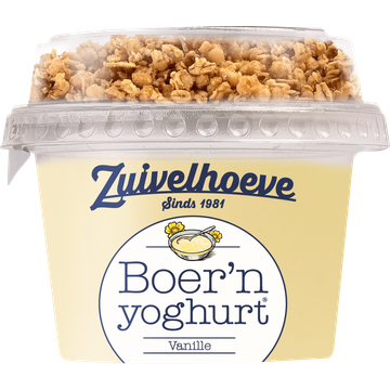 Zuivelhoeve Boer'n yoghurt® Vanille & Muesli 170 g