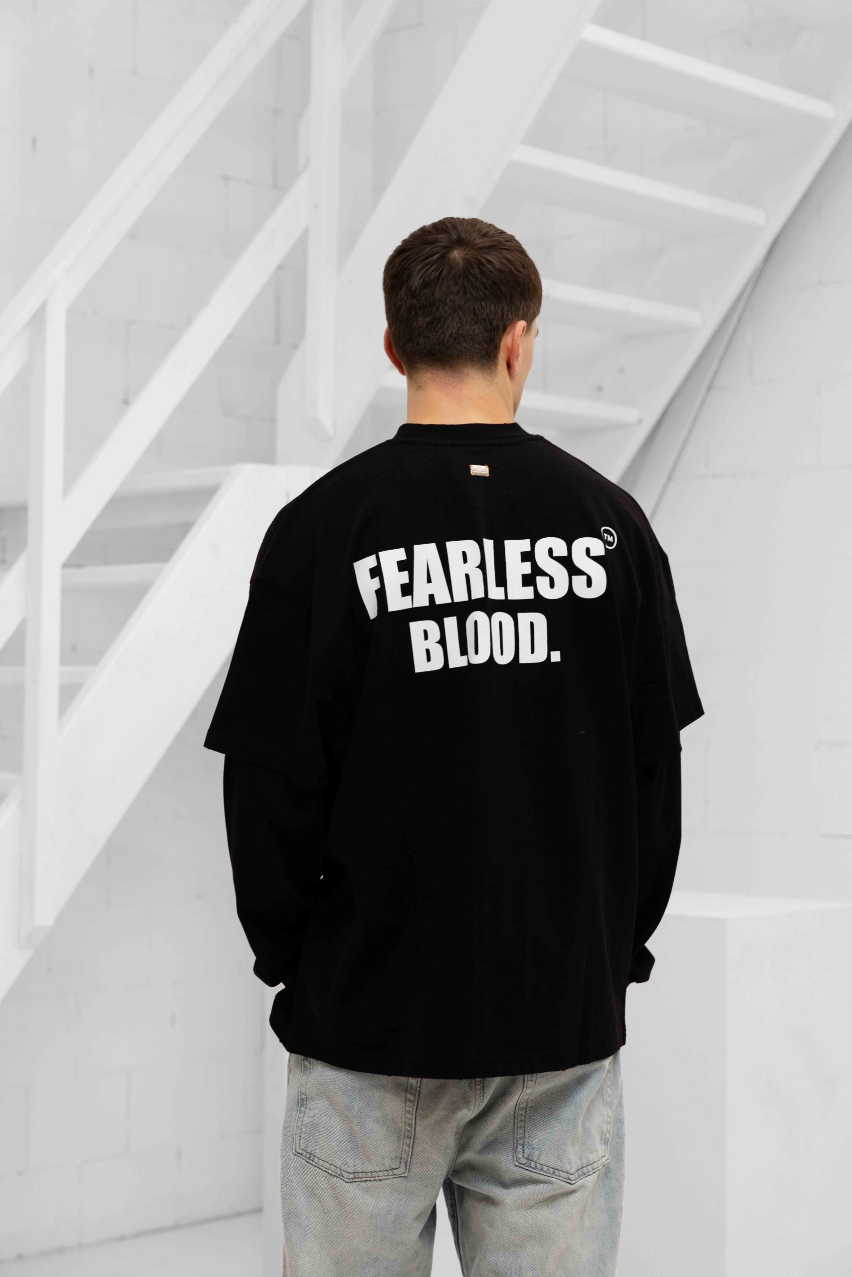 Fearless Blood Suprise Longsleeve Shirt Heren Zwart