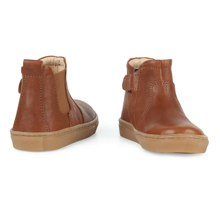 Petit Nord Chelsea Boots Sporty Zip | Cognac