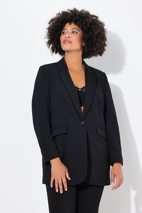 Blazer, Straight Oversized, farbiges Futter