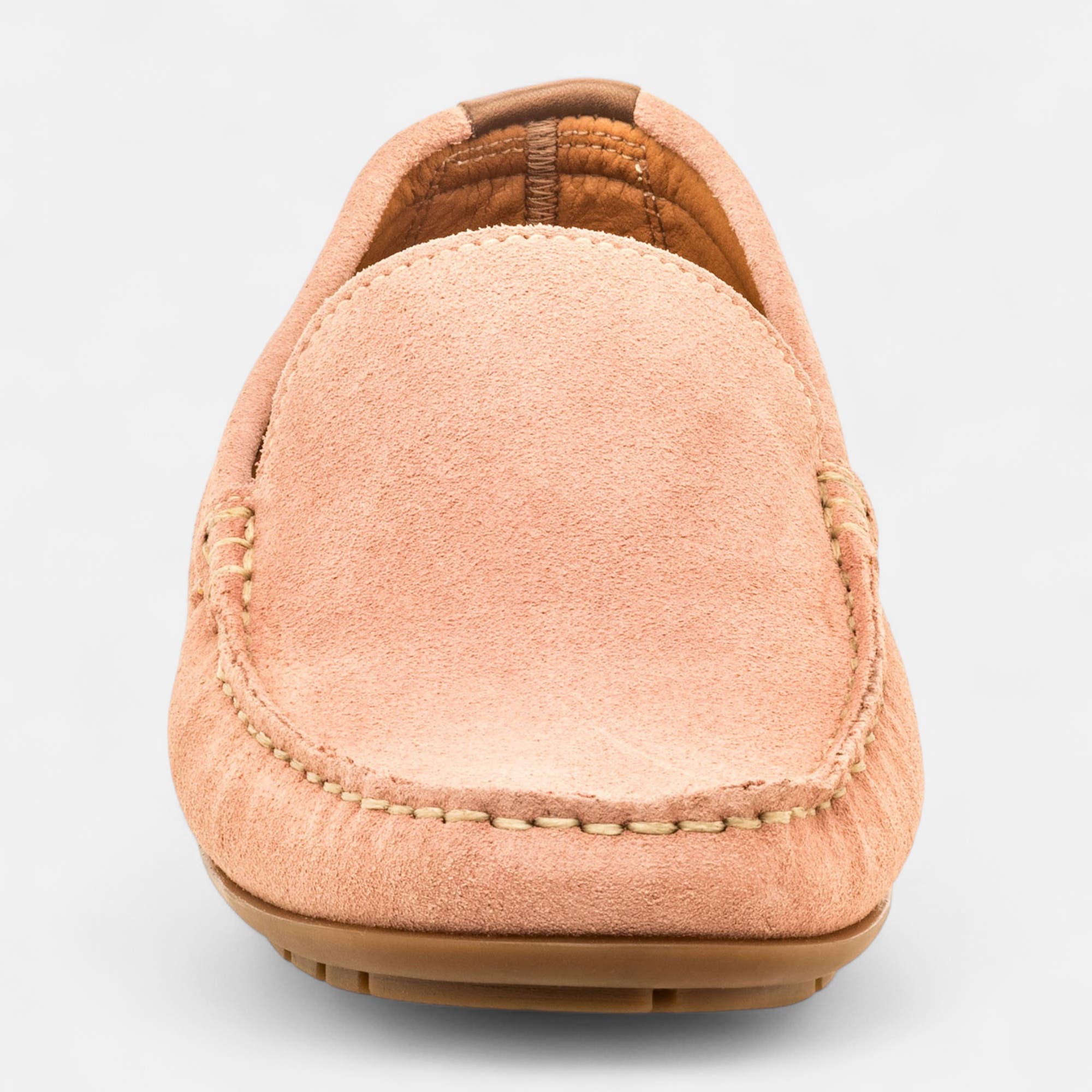 Mocassins Homme en cuir rose