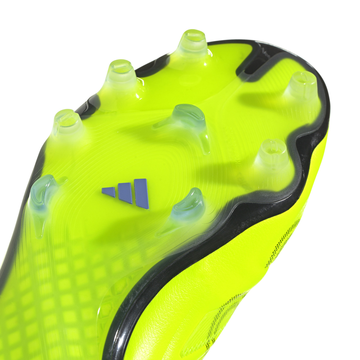 Adidas Copa Pure III Elite Veterloze Gras Voetbalschoenen (FG) Neongeel Zwart Blauw