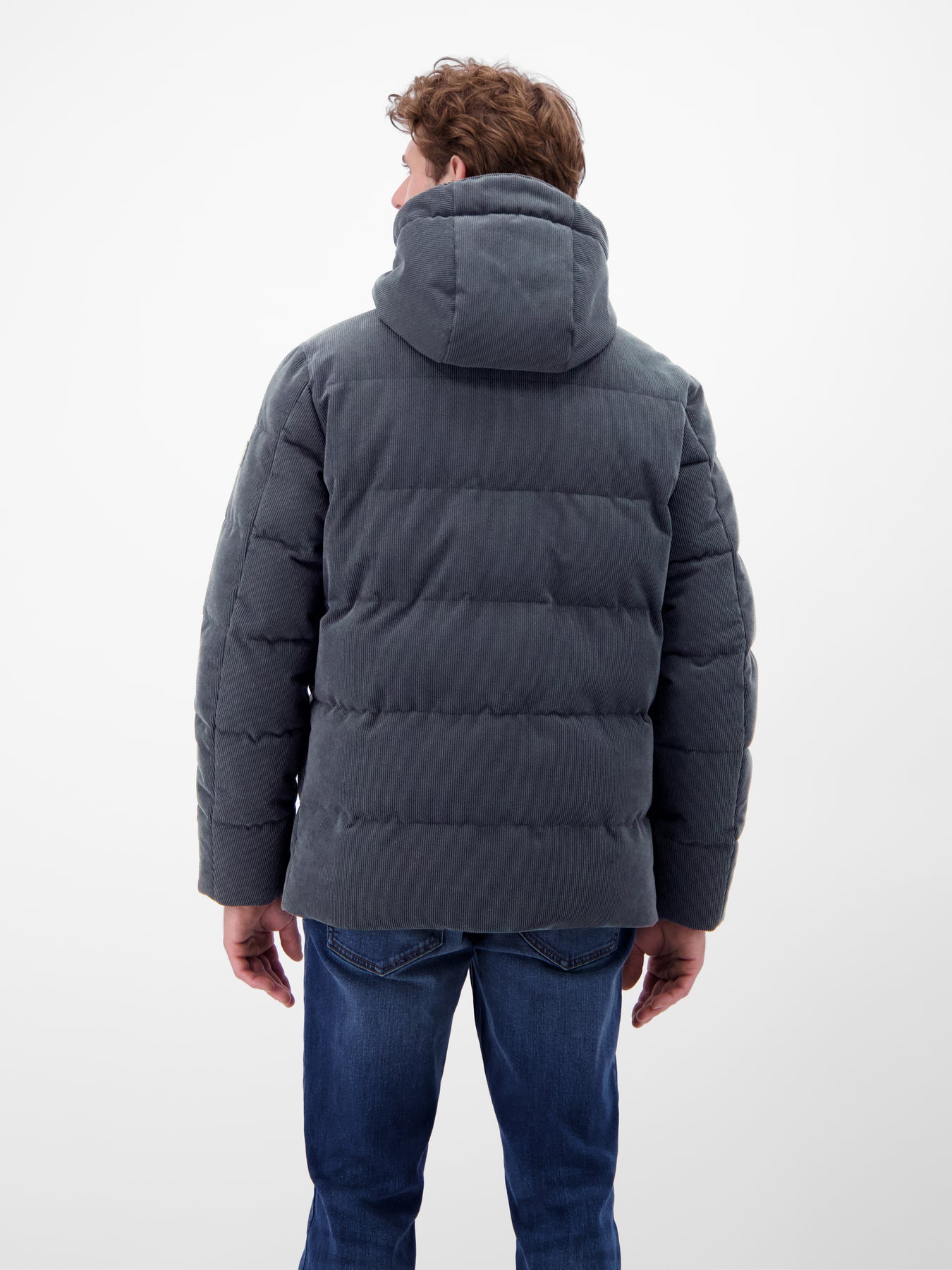 Herren Steppjacke in funktionaler Cord-Optik