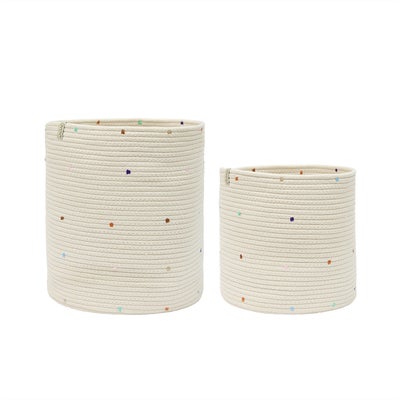 OYOY Konfetti Cotton Rope Kurver 2-Pakk