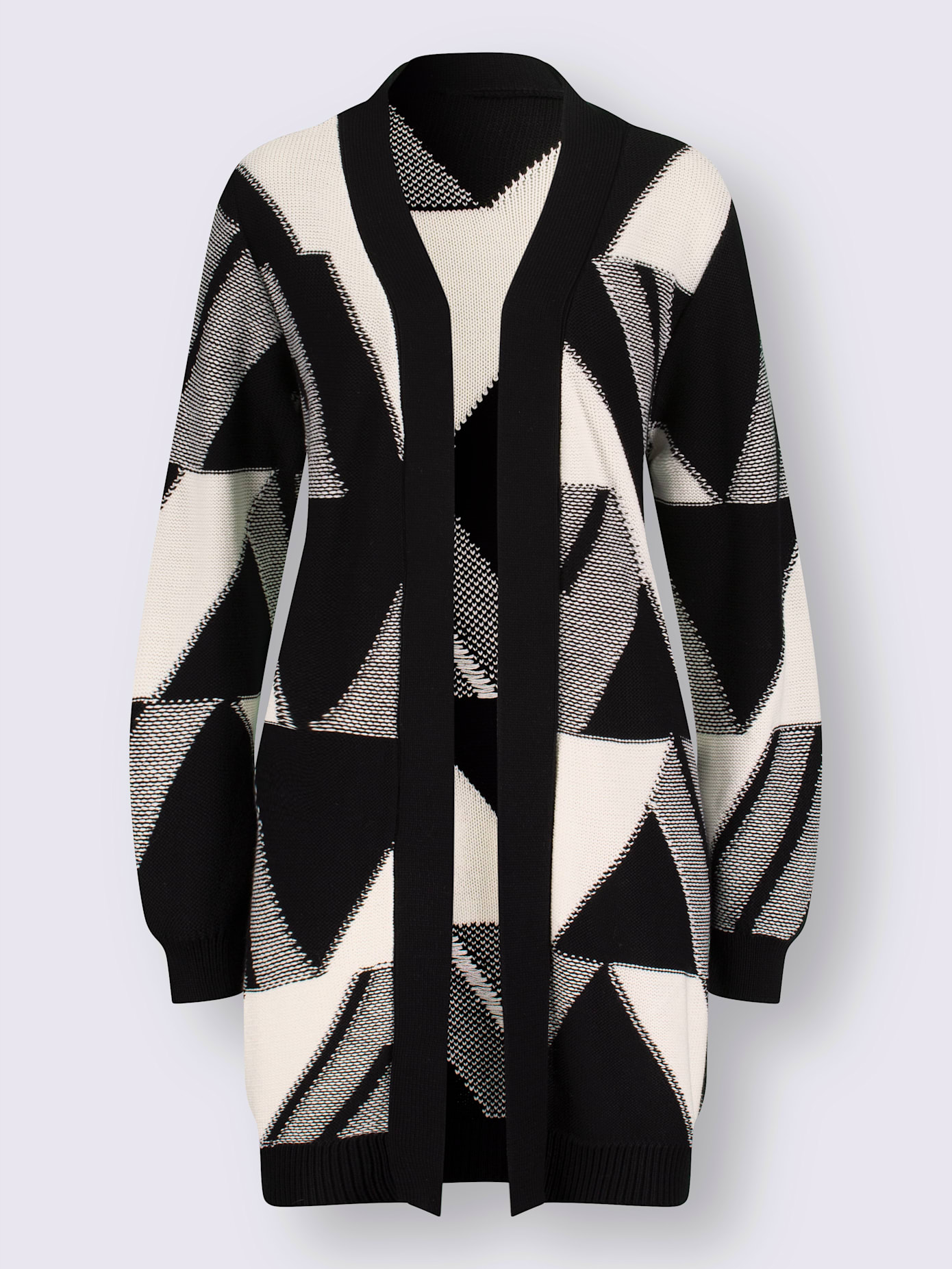 Manteau en tricot tricot jacquard de qualité