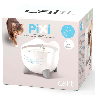 Catit Trinkbrunnen Pixi Fountain Stainless Steel für Katzen 2.5l
