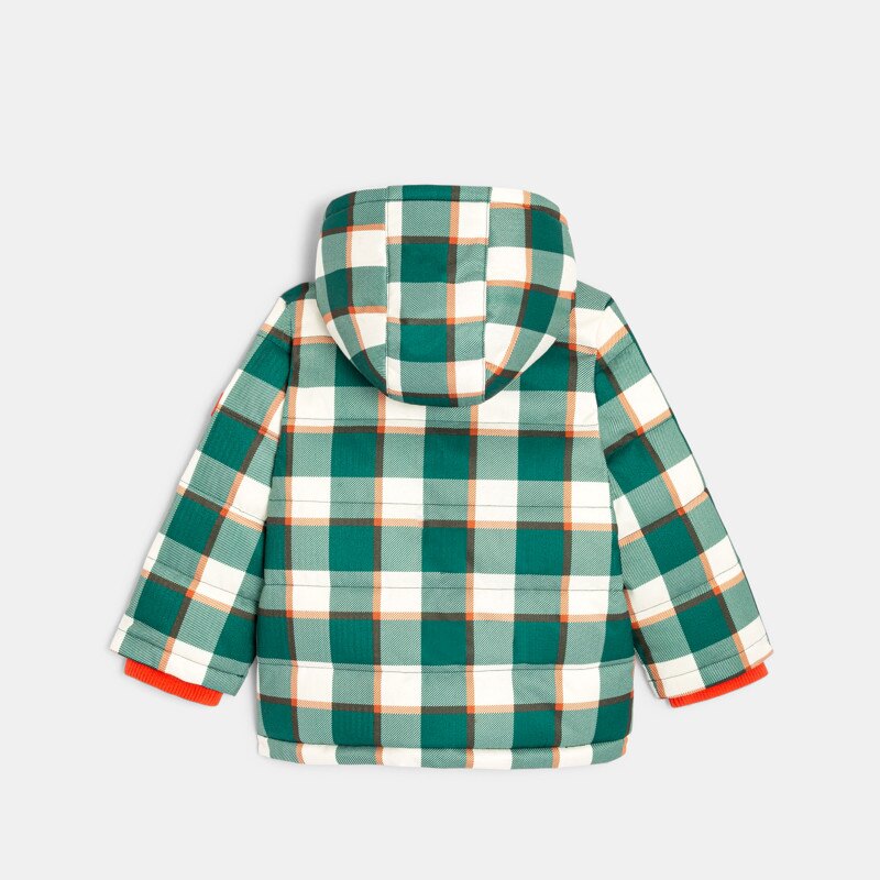 Blouson bébé garçon doublé sherpa à carreaux vert Catimini Vert