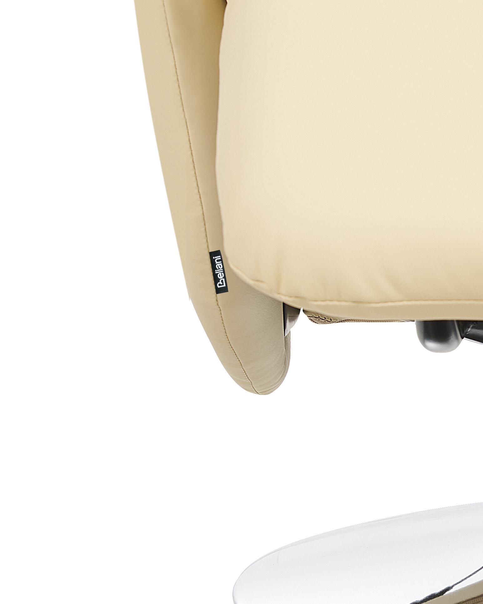 Relaxfauteuil PRIME inclusief voetensteun Kunstleer Lichtbeige