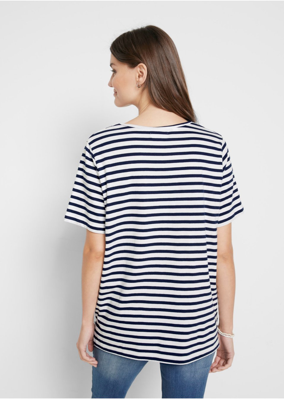 T-shirt coton manches mi-longues