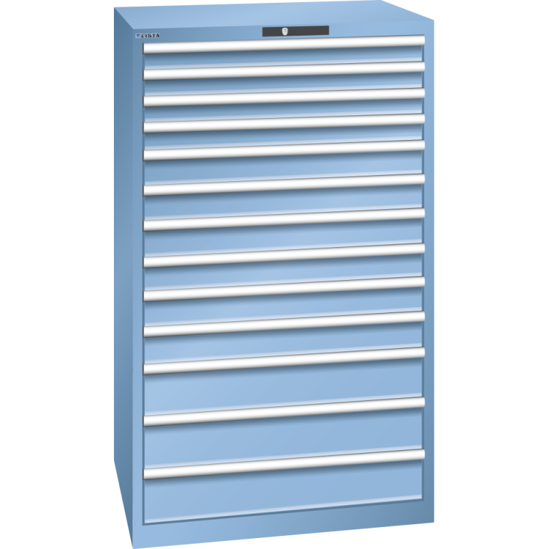 Armoire à tiroirs Lista 45 x 36E  H 145 x L 87 x P 72,5 cm 13 tiroirs Key Lock
