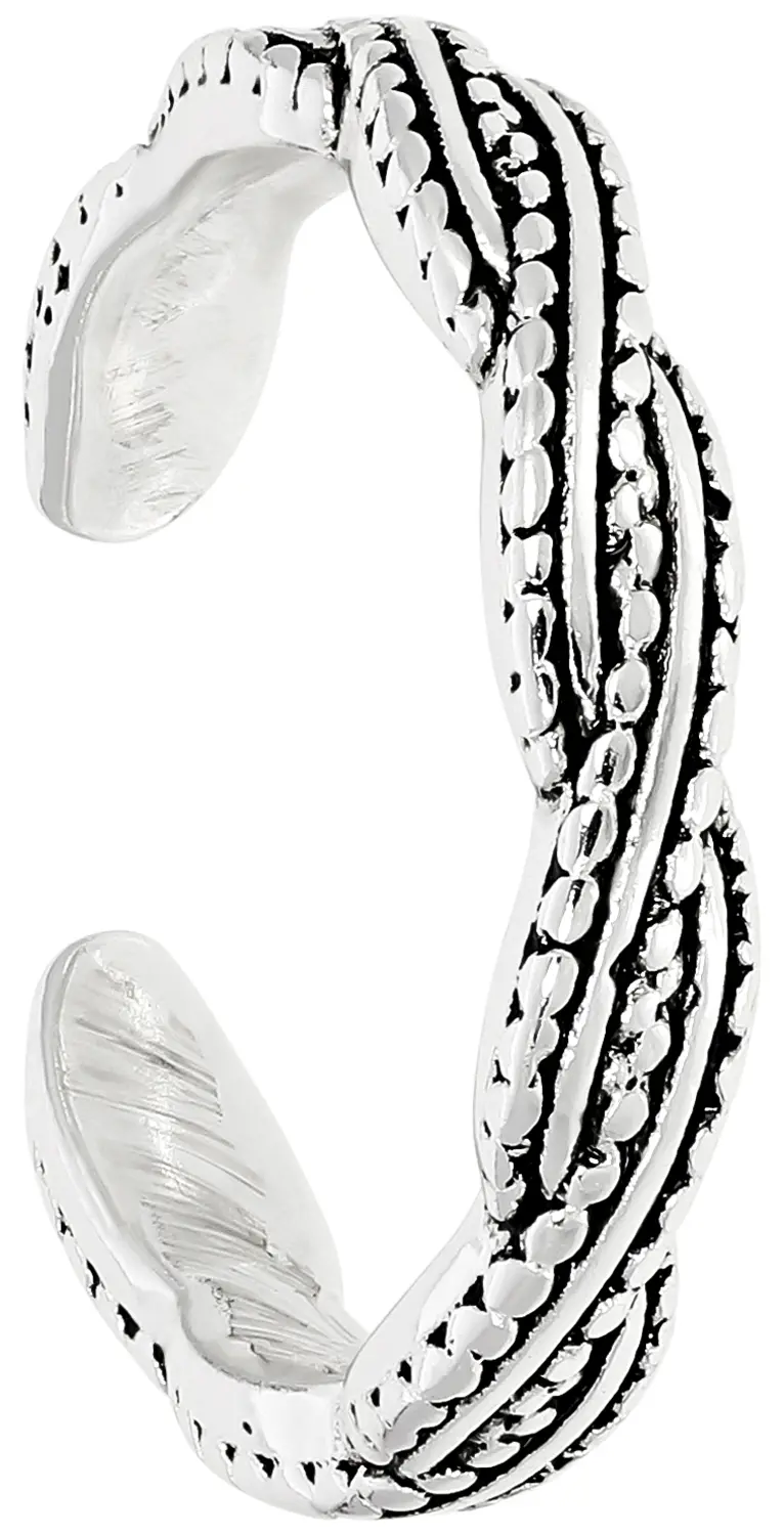 Zehenring - Silver Braid