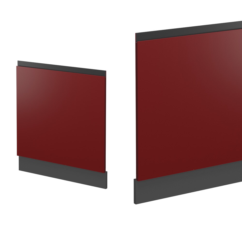 Vicco Geschirrspülerblende Küchenschrank Küchenmöbel R-Line J-Shape Anthrazit Rot 60 cm modern