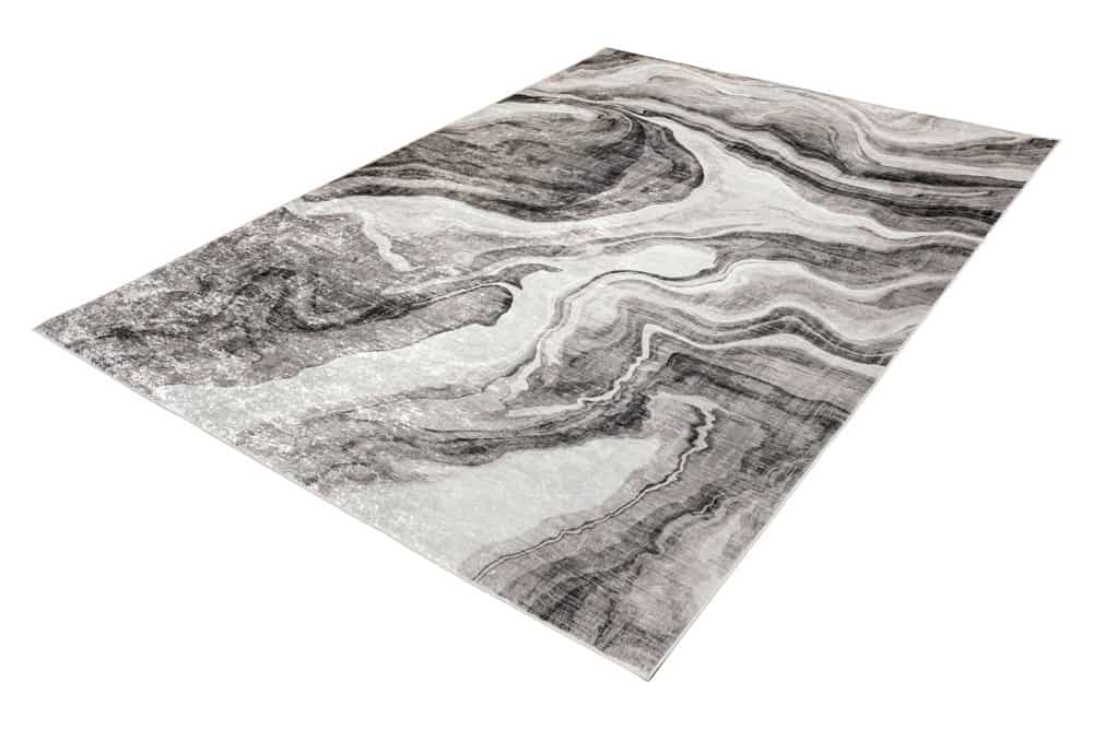 Design XXL Teppich ART RUGS 350x240cm grau weiß Flachgewebe Indoor