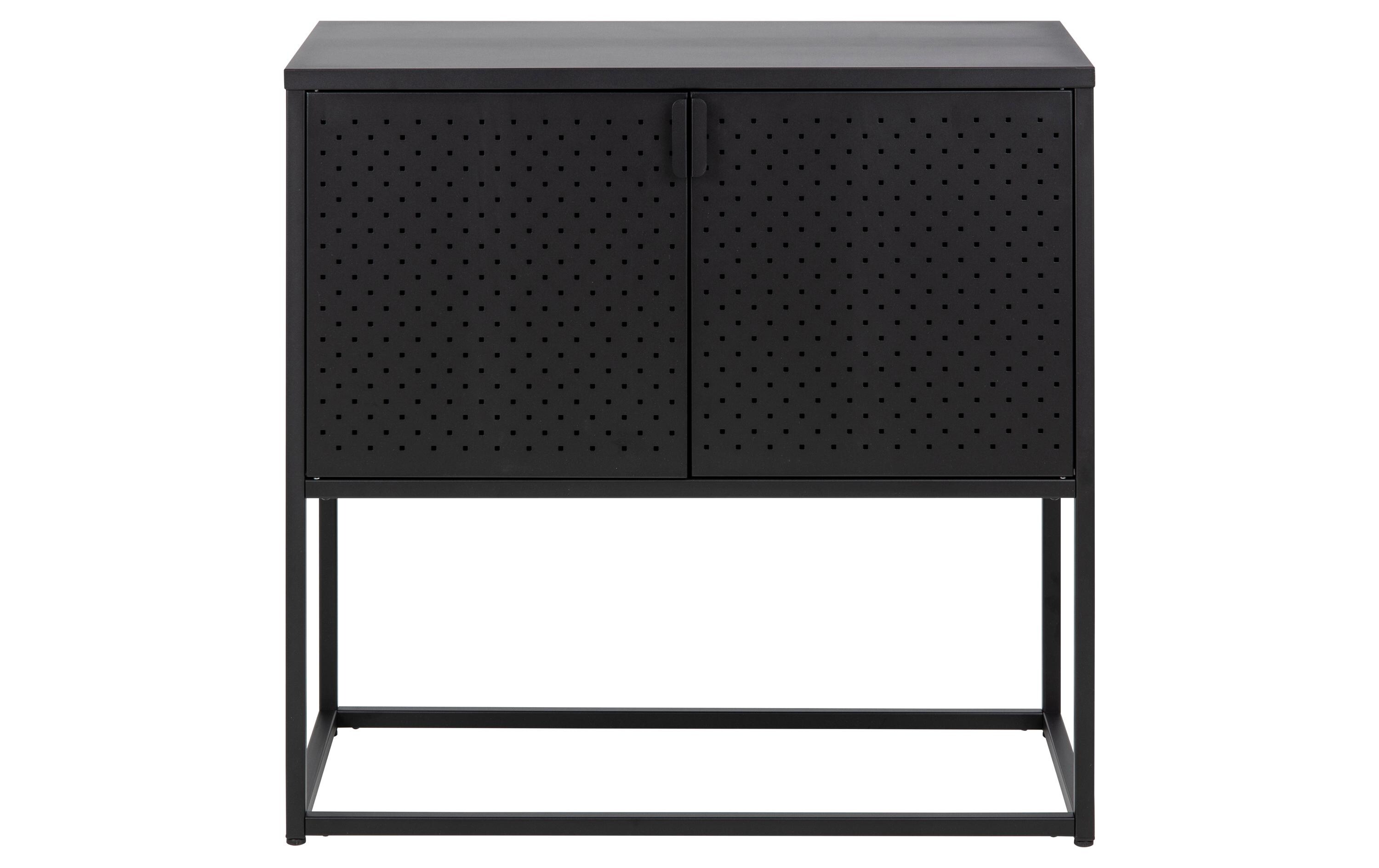 Sideboard Newton 82 x 40 x 80 cm, Schwarz<br>Kommode