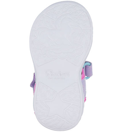 Skechers Sandalen m. Lichter - Dreamy Einhörner - Lavender Multi