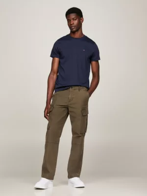 Camiseta Slim Fit com Estampa de Bandeira