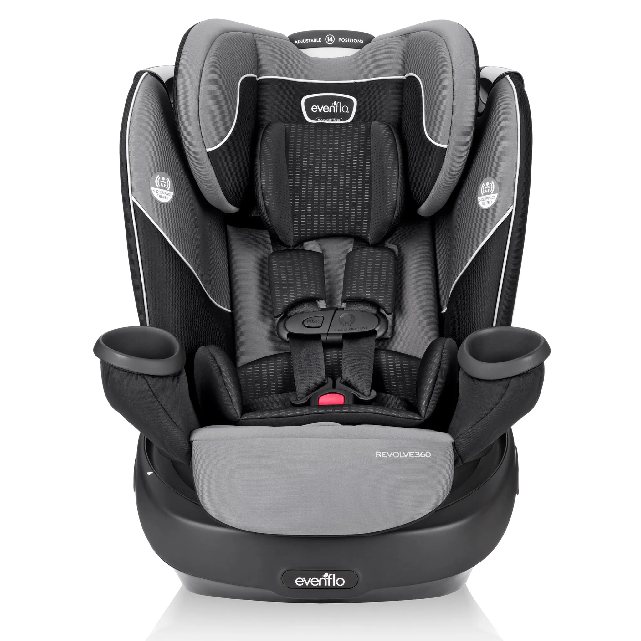 Evenflo Siège d’Auto tout-en-un rotatif Revolve360 - Amherst Gris