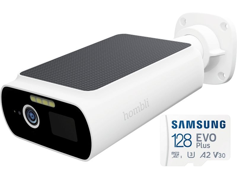 hombli Netzwerkkamera Smart Solar Cam 128 GB, Weiss Heimüberwachung
