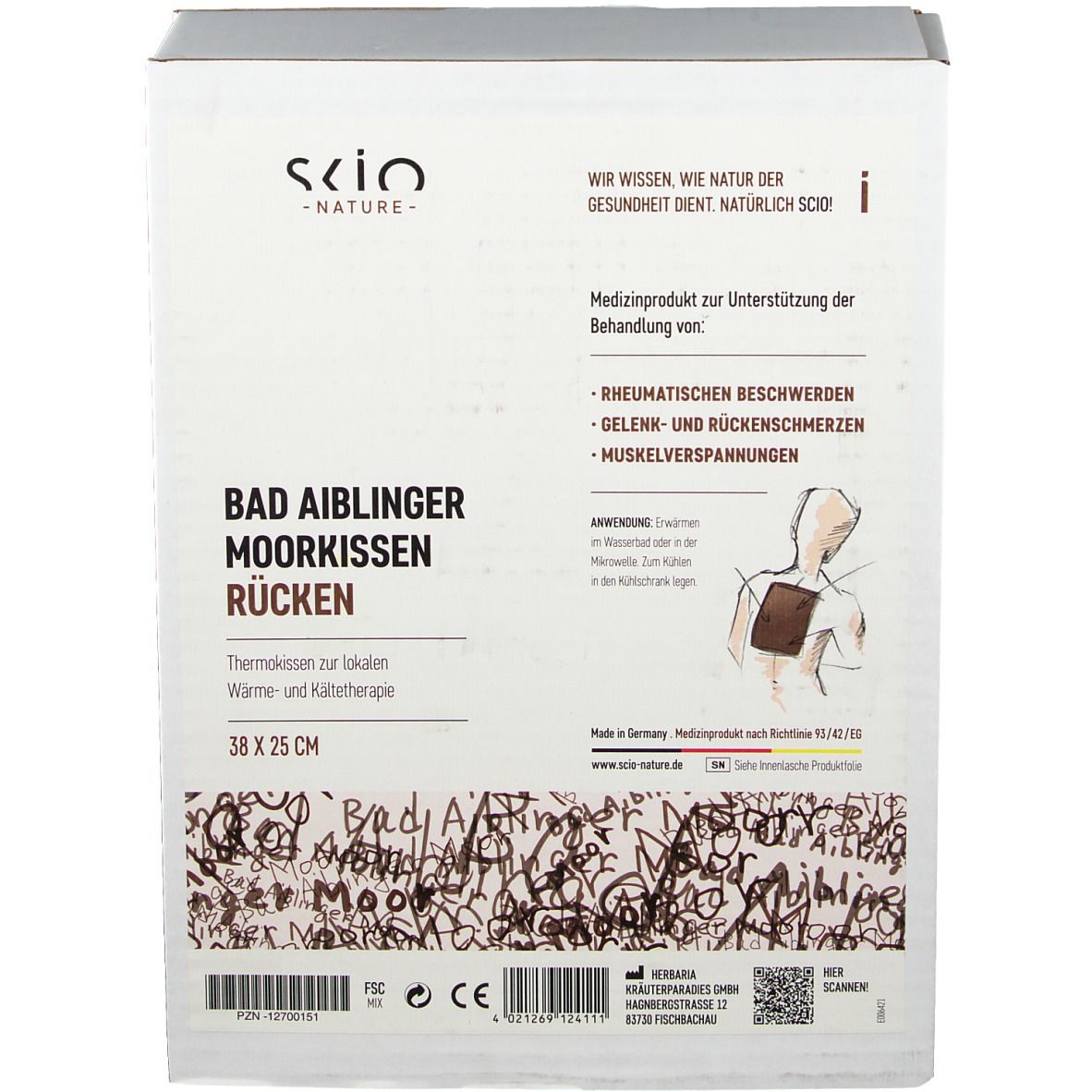 MOORKISSEN Bad Aiblinger Rücken 25 cm x 38 cm